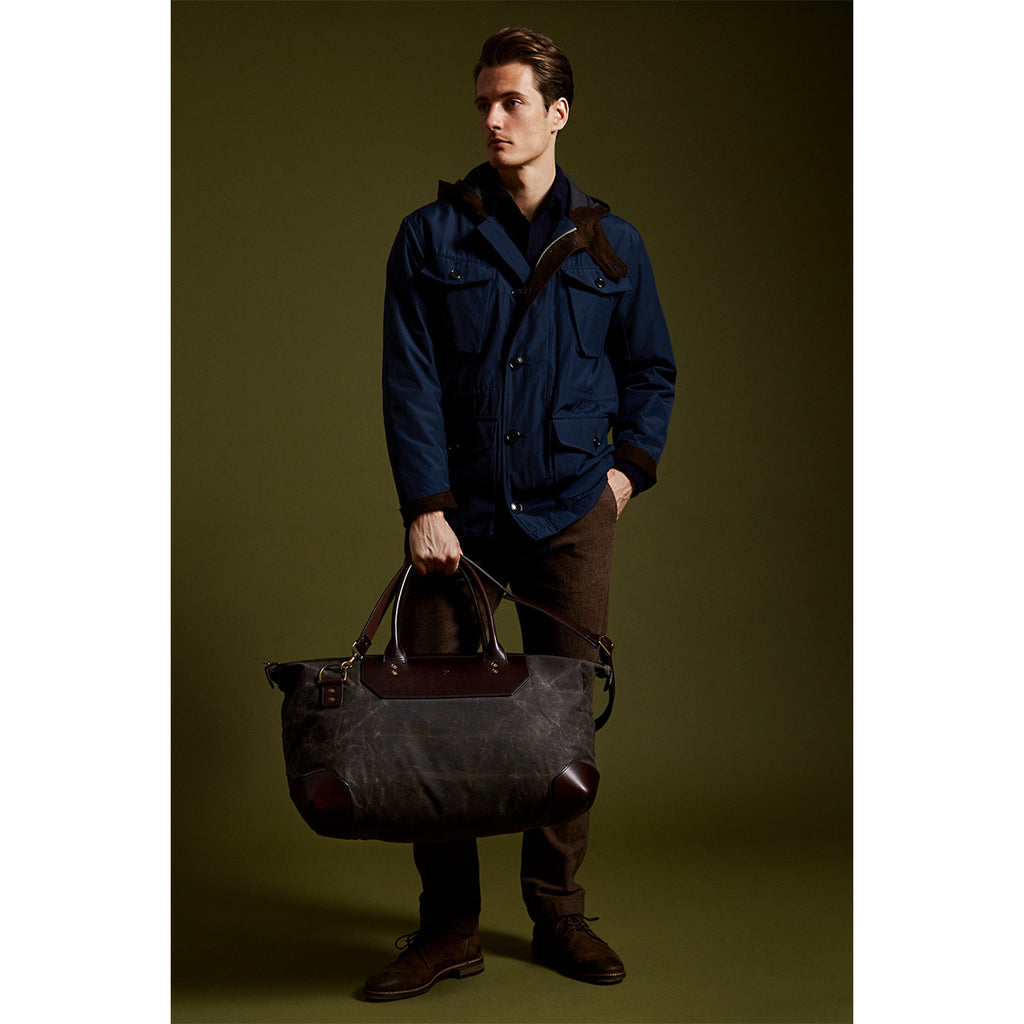 Banker's Waxed Canvas Weekend Bag - Ernest Alexander