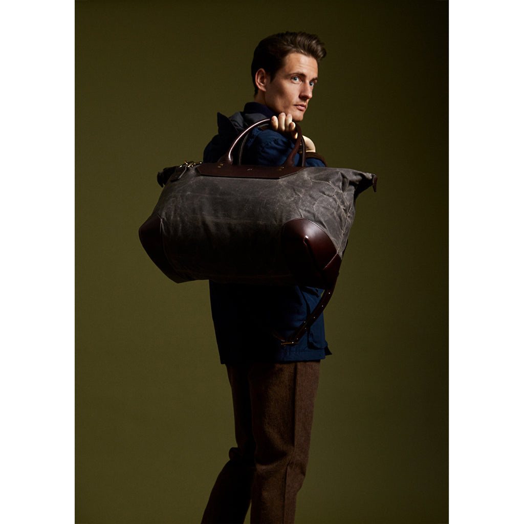 Banker's Waxed Canvas Weekend Bag - Ernest Alexander