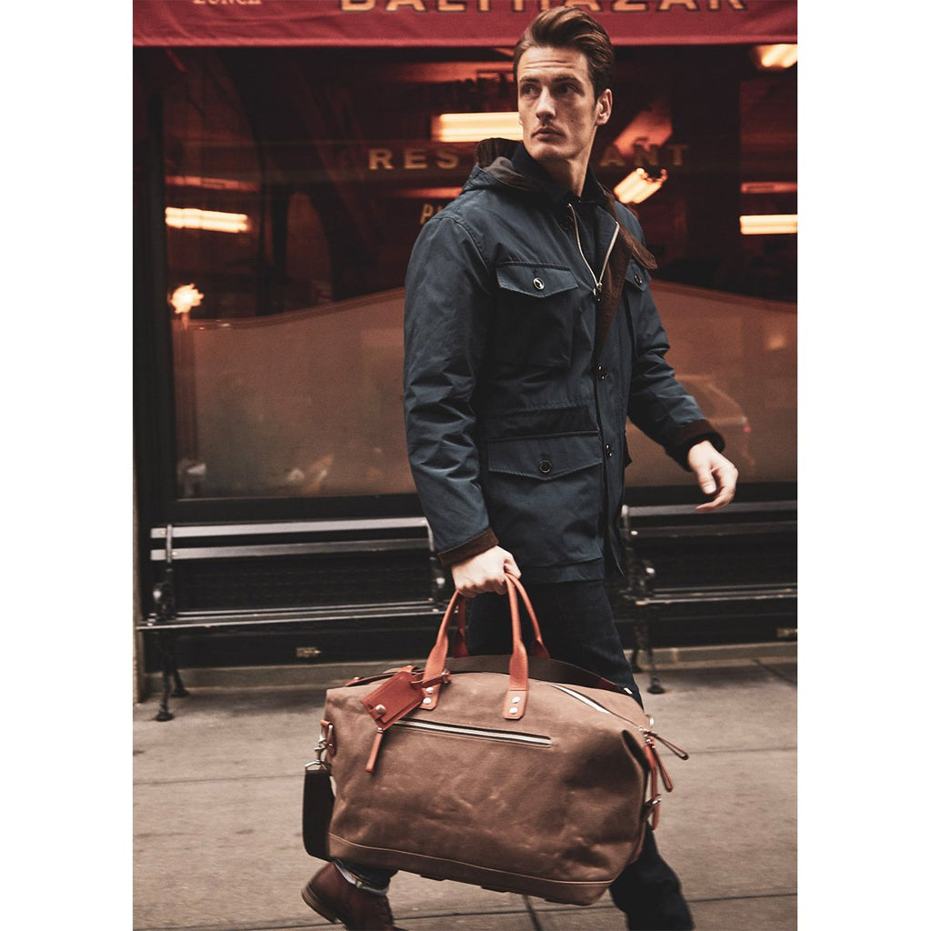 The Bedford Weekender Bag - Tobacco Wax Twill - Ernest Alexander