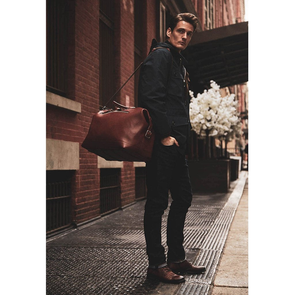 Bedford Leather Duffle - British Brown - Ernest Alexander
