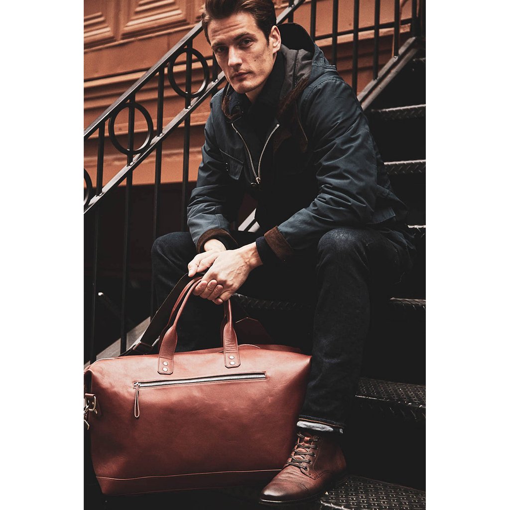 Bedford Leather Duffle - British Brown - Ernest Alexander