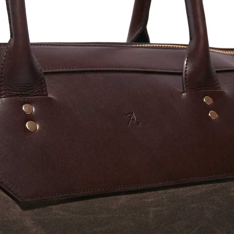 Banker's Waxed Canvas Weekend Bag - Ernest Alexander