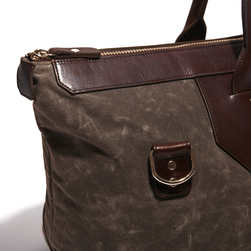 Banker's Waxed Canvas Weekend Bag - Ernest Alexander