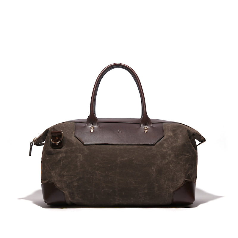 Banker's Waxed Canvas Weekend Bag - Ernest Alexander