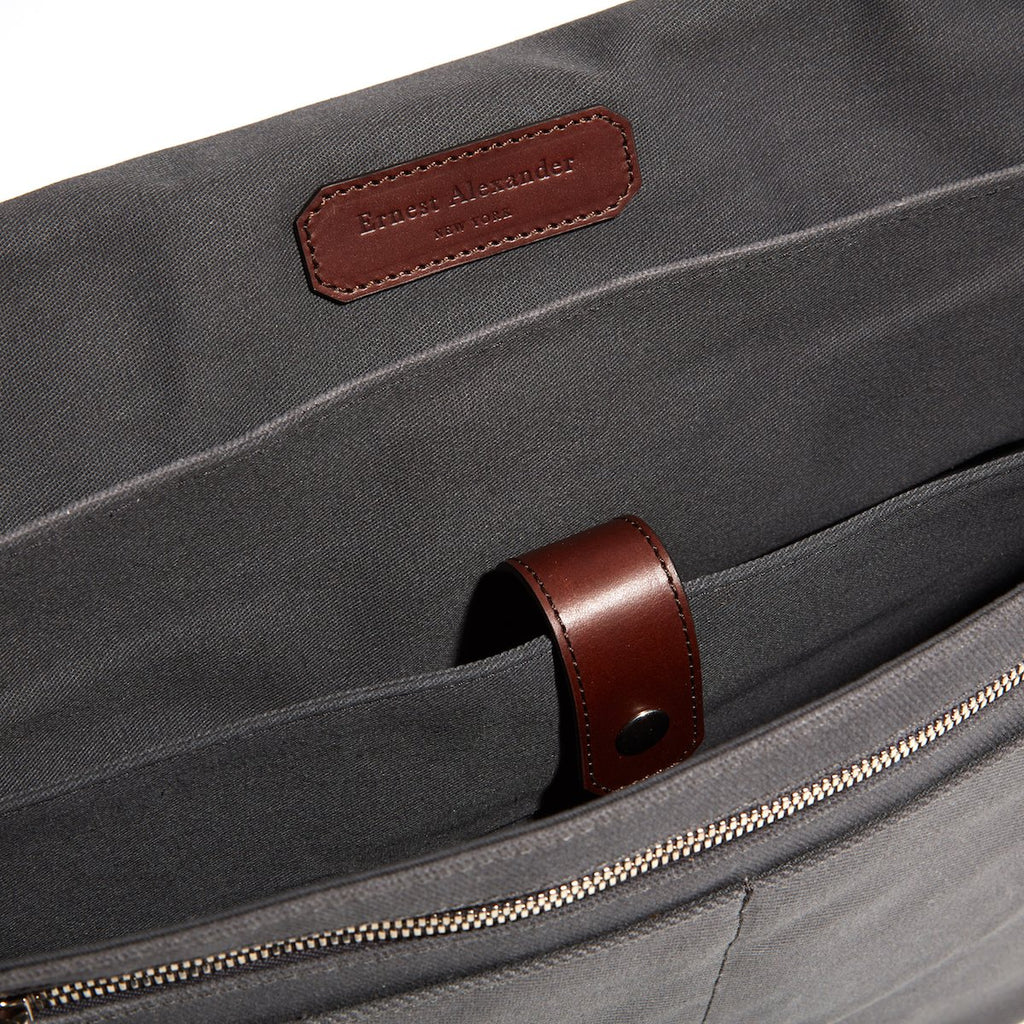 Walker Messenger Brief - Charcoal - Ernest Alexander