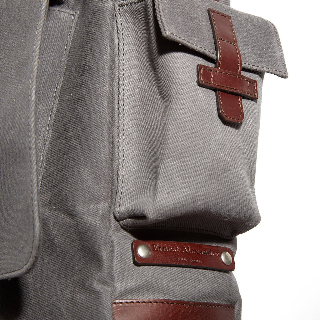 Hudson Messenger - Charcoal Wax Twill - Ernest Alexander
