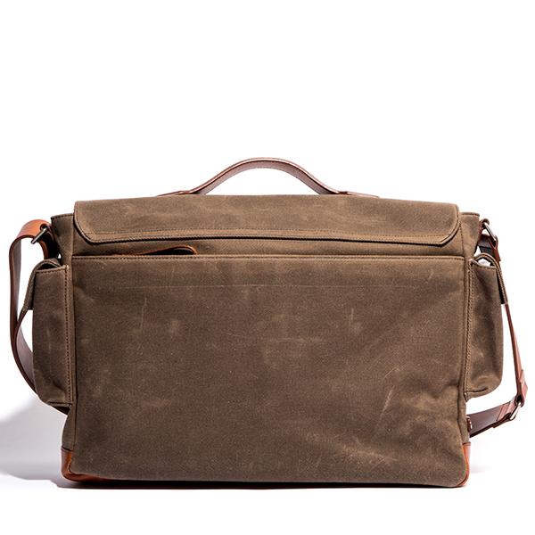 Hudson Messenger Bag - Tobacco Wax Twill - Ernest Alexander