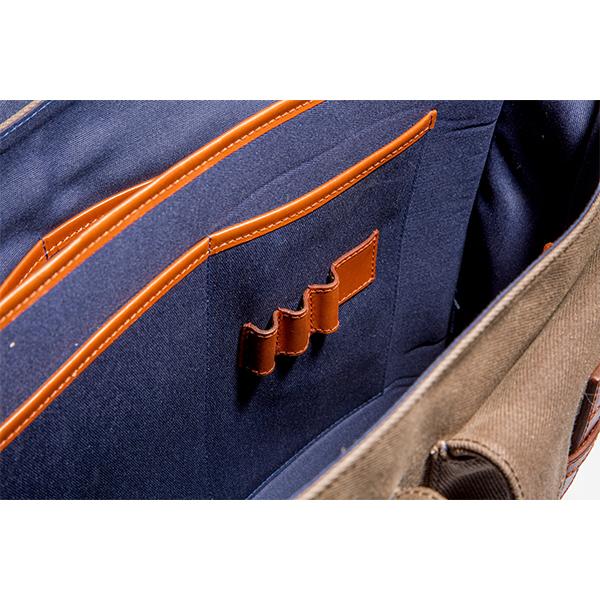 Hudson Messenger Bag - Tobacco Wax Twill - Ernest Alexander