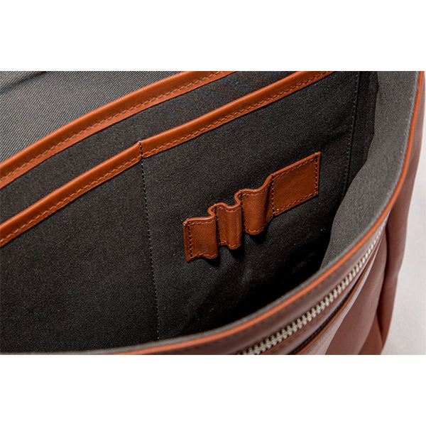 Walker British Brown Leather Brief Bag - Ernest Alexander