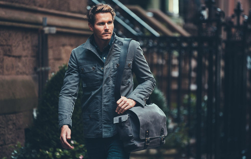 Hudson Messenger Bag - Tobacco Wax Twill - Ernest Alexander