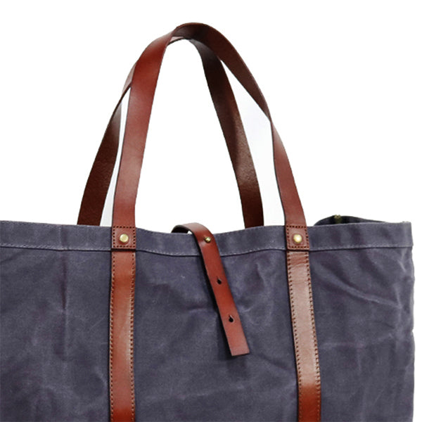 Ernest Box: The Fall Tote Set - Slate Wax Canvas - Ernest Alexander