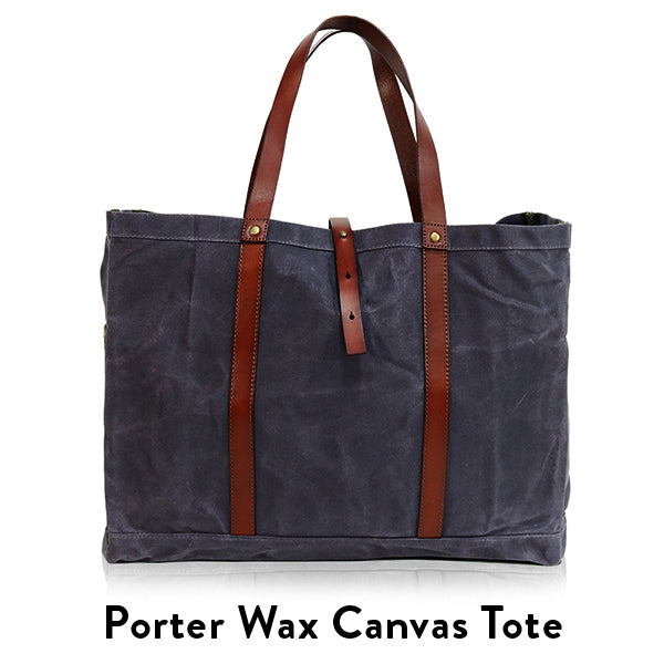 Ernest Box: The Fall Tote Set - Slate Wax Canvas - Ernest Alexander