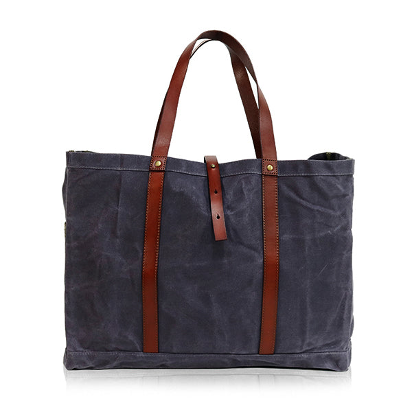 Ernest Box: The Fall Tote Set - Slate Wax Canvas - Ernest Alexander