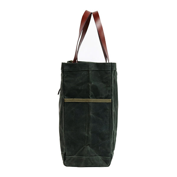 Ernest Box: The Fall Tote Set - Military Olive Wax Canvas - Ernest Alexander