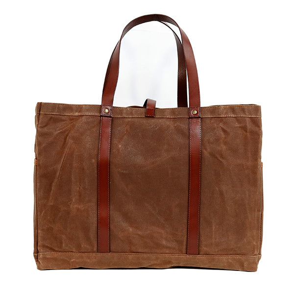 Ernest Box: The Fall Tote Set - Tobacco Wax Canvas - Ernest Alexander