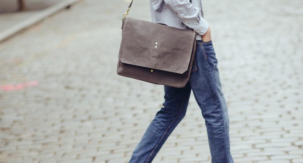 Walker Messenger Brief - Charcoal - Ernest Alexander