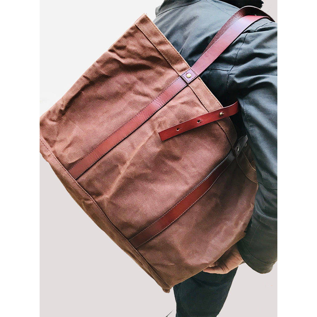 バッグ PORTER WAXED COTTON SHOULDER BAG Porter Wax Tote - British Brown – Ernest Alexander