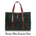 Ernest Box: The Fall Tote Set - Military Olive Wax Canvas - Ernest Alexander