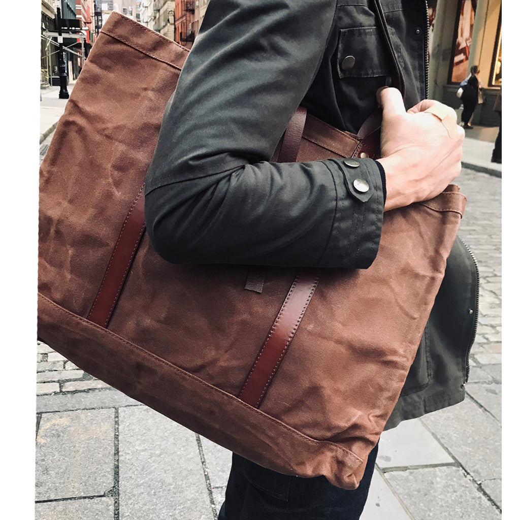 Porter Wax Tote - British Brown – Ernest Alexander